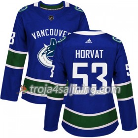 Vancouver Canucks tröja Bo Horvat 53 Adidas 2017-2018 Blå Authentic - Dame NHL Tröjor